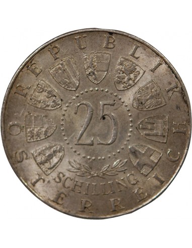 AUTRICHE - 25 SCHILLING ARGENT 1957 - MARIAZELL