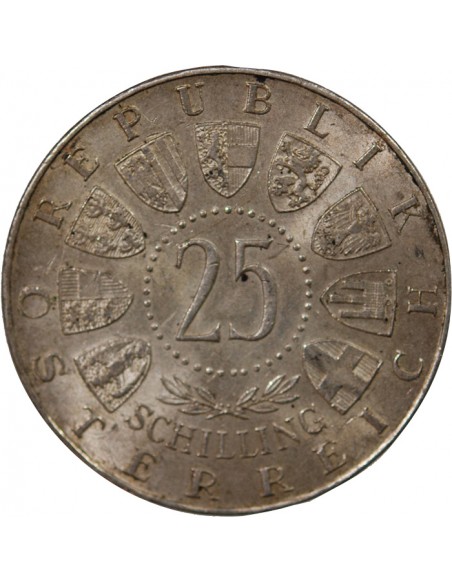 AUTRICHE - 25 SCHILLING ARGENT 1957 - MARIAZELL