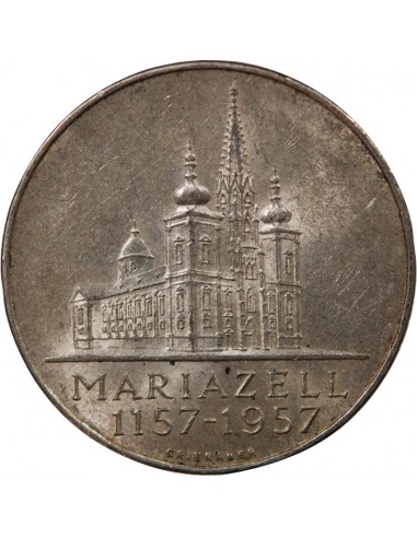 AUTRICHE - 25 SCHILLING ARGENT 1957 - MARIAZELL