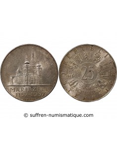 AUTRICHE - 25 SCHILLING ARGENT 1957 - MARIAZELL