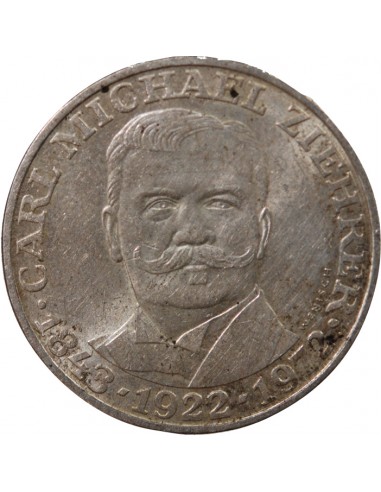 AUTRICHE - 25 SCHILLING ARGENT 1972 - CARL MICHAEL ZIEHRER