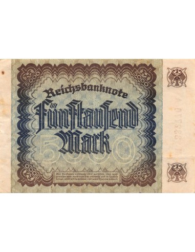 ALLEMAGNE - 5000 MARK 1922