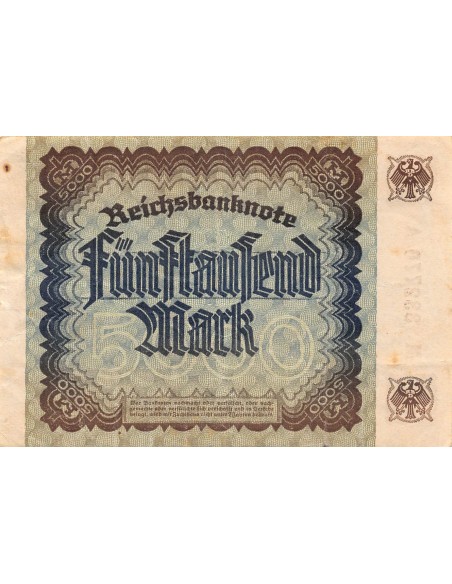 ALLEMAGNE - 5000 MARK 1922