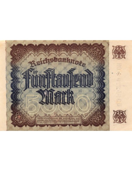 ALLEMAGNE - 5000 MARK 1922