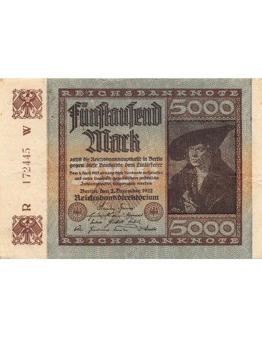 ALLEMAGNE - 5000 MARK 1922