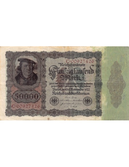 ALLEMAGNE - 50000 MARK 1922