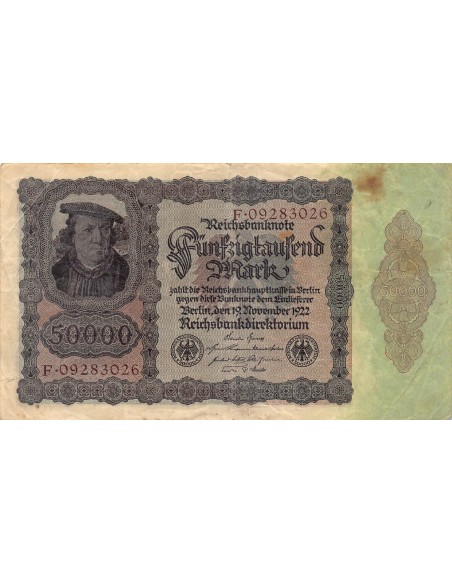 ALLEMAGNE - 50000 MARK 1922