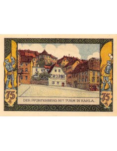 ALLEMAGNE, KAHLA - 75 PFENNIG 1922 2