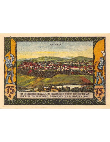 ALLEMAGNE, KAHLA - 75 PFENNIG 1922