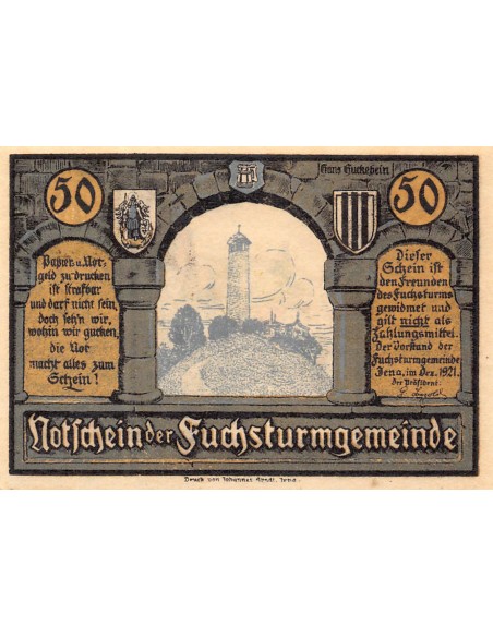 ALLEMAGNE, IENA - 50 PFENNIG 1921