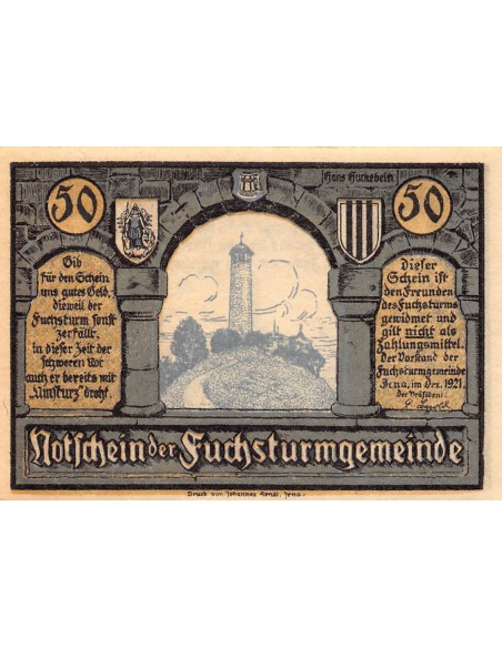 ALLEMAGNE, IENA - 50 PFENNIG 1921