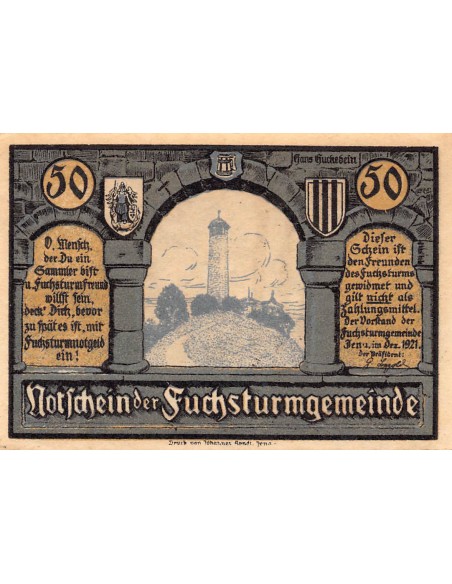 ALLEMAGNE, IENA - 50 PFENNIG 1921