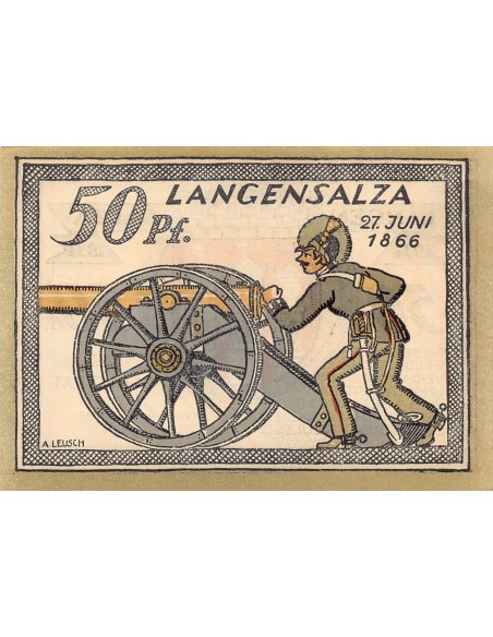 ALLEMAGNE, LANGENSALZA - 50 PFENNIG 1921