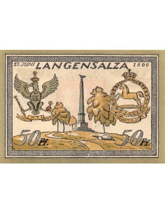 ALLEMAGNE, LANGENSALZA - 50 PFENNIG 1921