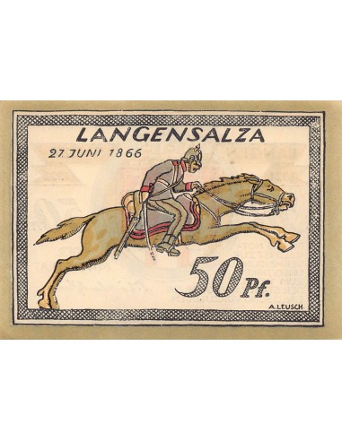 ALLEMAGNE, LANGENSALZA - 50 PFENNIG 1921
