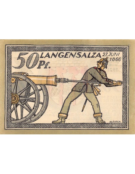 ALLEMAGNE, LANGENSALZA - 50 PFENNIG 1921