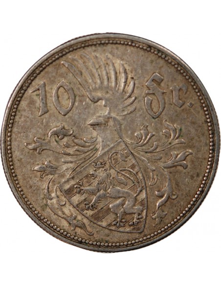 LUXEMBOURG, CHARLOTTE - 10 FRANCS ARGENT 1929