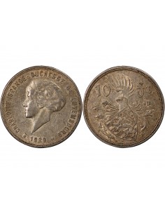 LUXEMBOURG, CHARLOTTE - 10 FRANCS ARGENT 1929 2