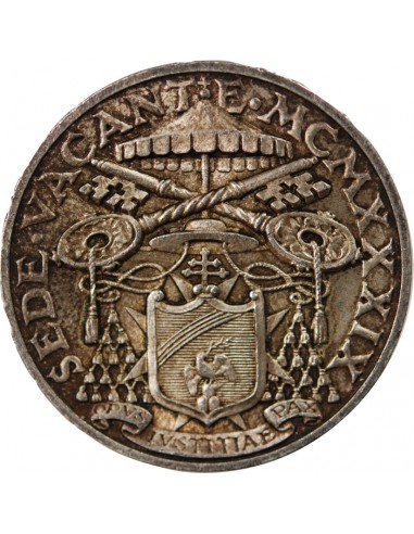 VATICAN, SIEGE VACANT - 10 LIRE ARGENT 1939