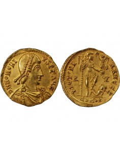 HONORIUS - SOLIDUS OR 393 / 423  RAVENNE 2