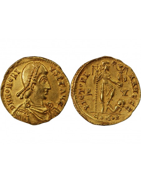 HONORIUS - SOLIDUS OR 393 / 423  RAVENNE