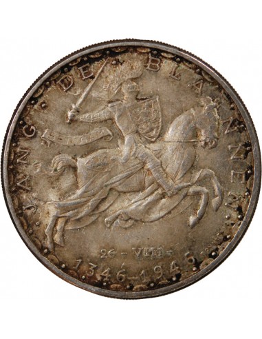 LUXEMBOURG, JEAN L'AVEUGLE - 100 FRANCS ARGENT 1946