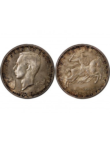 LUXEMBOURG, JEAN L'AVEUGLE - 100 FRANCS ARGENT 1946