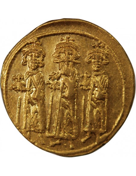 HERACLIUS ET HERACLIUS CONSTANTIN - SOLIDUS OR 610 / 641 CONSTANTINOPLE