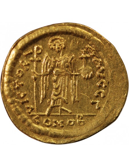MAURICE TIBERE - SOLIDUS OR 583 / 601 CONSTANTINOPLE﻿