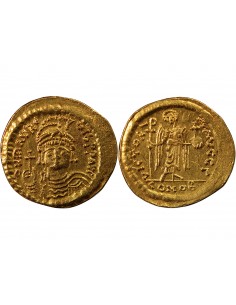 MAURICE TIBERE - SOLIDUS OR 583 / 601 CONSTANTINOPLE﻿ 2