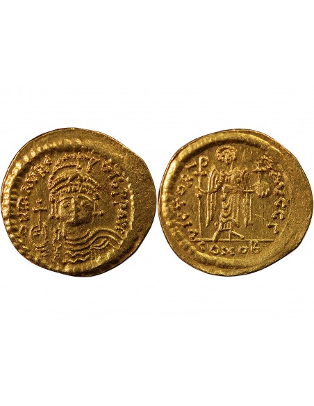 MAURICE TIBERE - SOLIDUS OR 583 / 601 CONSTANTINOPLE﻿