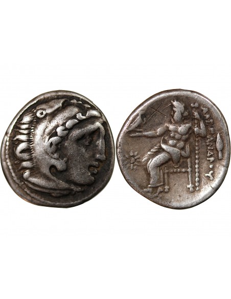 ALEXANDRE III LE GRAND ET SUCCESSEURS - DRACHME ARGENT 336 / 323 AV JC COLOPHON