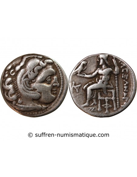 ALEXANDRE III LE GRAND ET SUCCESSEURS - DRACHME ARGENT 310 / 301 AV JC COLOPHON