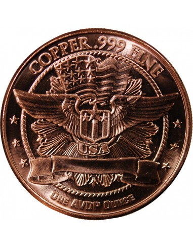 USA, LIBERTE DEBOUT - 1 ONCE CUIVRE