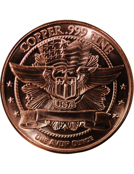 USA, LIBERTE DEBOUT - 1 ONCE CUIVRE