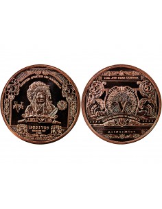 USA, CHEF INDIEN - 1 ONCE CUIVRE / 5 DOLLARS 2