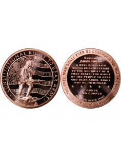 USA, II AMENDEMANT, PORT D'ARMES - 1 ONCE CUIVRE 2