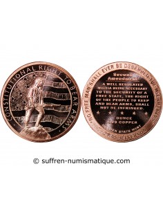 USA, II AMENDEMANT, PORT D'ARMES - 1 ONCE CUIVRE