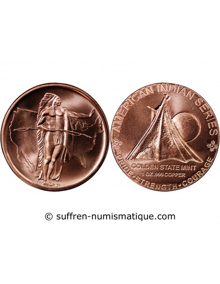 USA, SENTIER DE L'OREGON - 1 ONCE CUIVRE