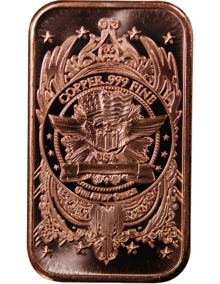 USA, LINGOT WALKING LIBERTY - ONCE CUIVRE