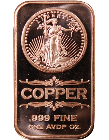 USA, LINGOT SAINT-GAUDENS - 1 ONCE CUIVRE
