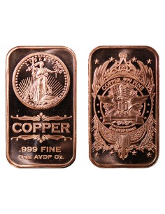 USA, LINGOT SAINT-GAUDENS - 1 ONCE CUIVRE 2