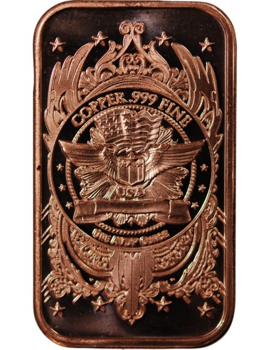 USA, LINGOT MORGAN DOLLAR - 1 ONCE CUIVRE