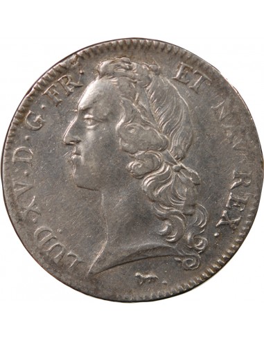 LOUIS XV - ECU AUX BRANCHES D'OLIVIER 1742 A PARIS