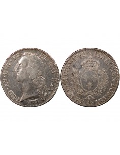LOUIS XV - ECU AUX BRANCHES D'OLIVIER 1762 R ORLEANS 2