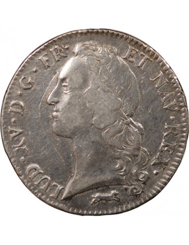 LOUIS XV - ECU AUX BRANCHES D'OLIVIER 1762 R ORLEANS