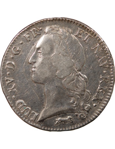 LOUIS XV - ECU AUX BRANCHES D'OLIVIER 1762 R ORLEANS