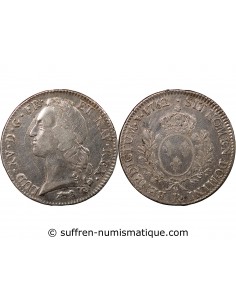 LOUIS XV - ECU AUX BRANCHES D'OLIVIER 1762 R ORLEANS