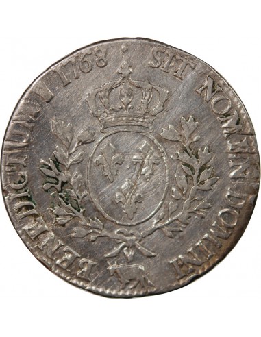 LOUIS XV - ECU AUX BRANCHES D'OLIVIER 1768 PAU