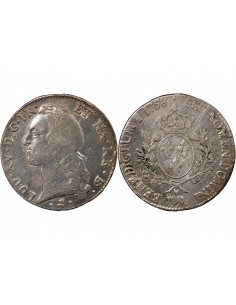 LOUIS XV - ECU AUX BRANCHES D'OLIVIER 1768 PAU 2